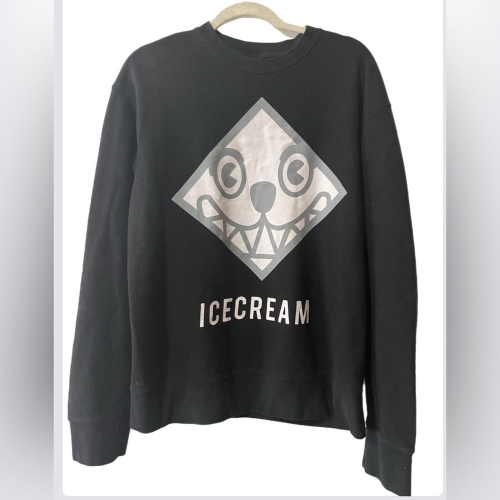 Long sleeve black ICECREAM sweater for Men Size L